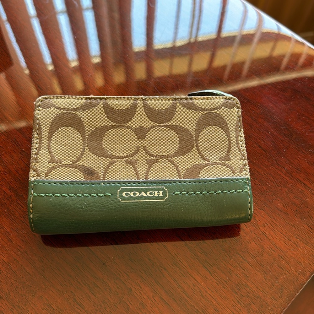 Green coach wallet